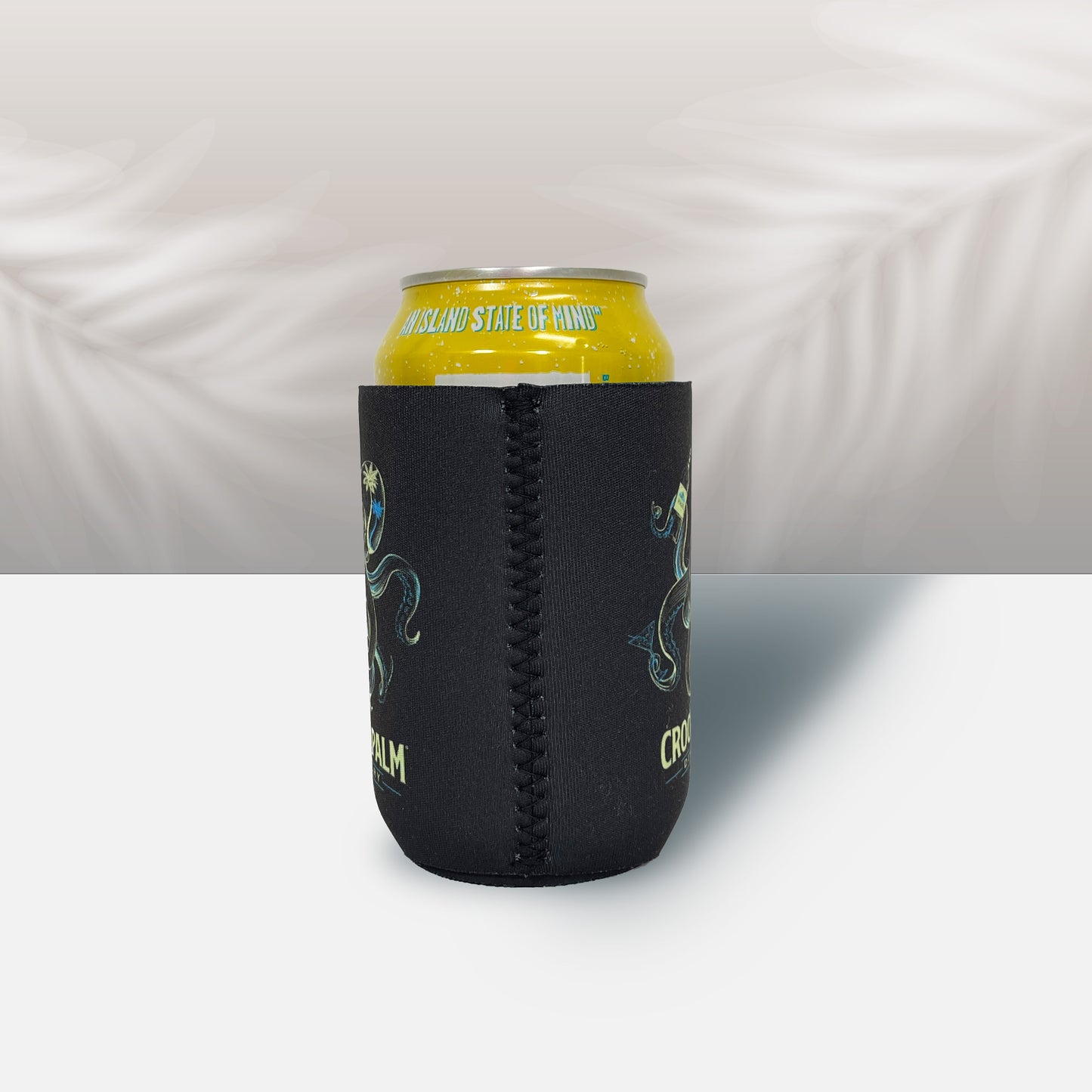 Koolie 12oz Can - Black - Crooked Palm - Octopus