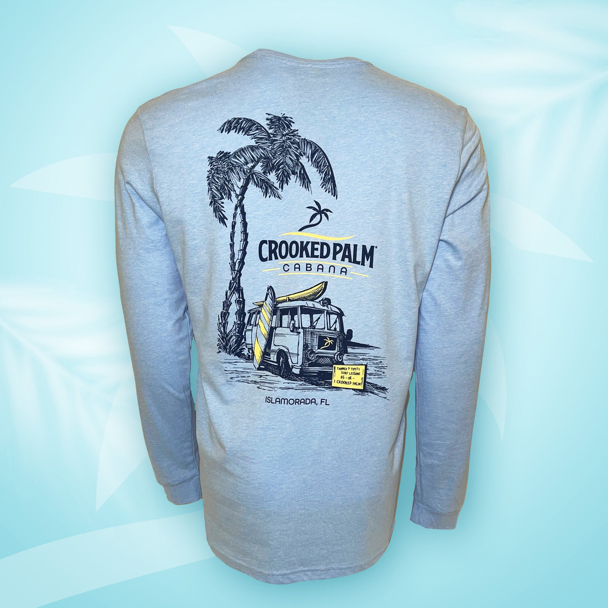 LS Tee Tanned & Tipsy - Blue - Crooked Palm