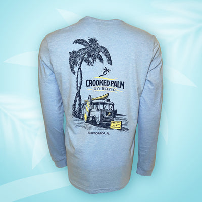 LS Tee Tanned & Tipsy - Blue - Crooked Palm