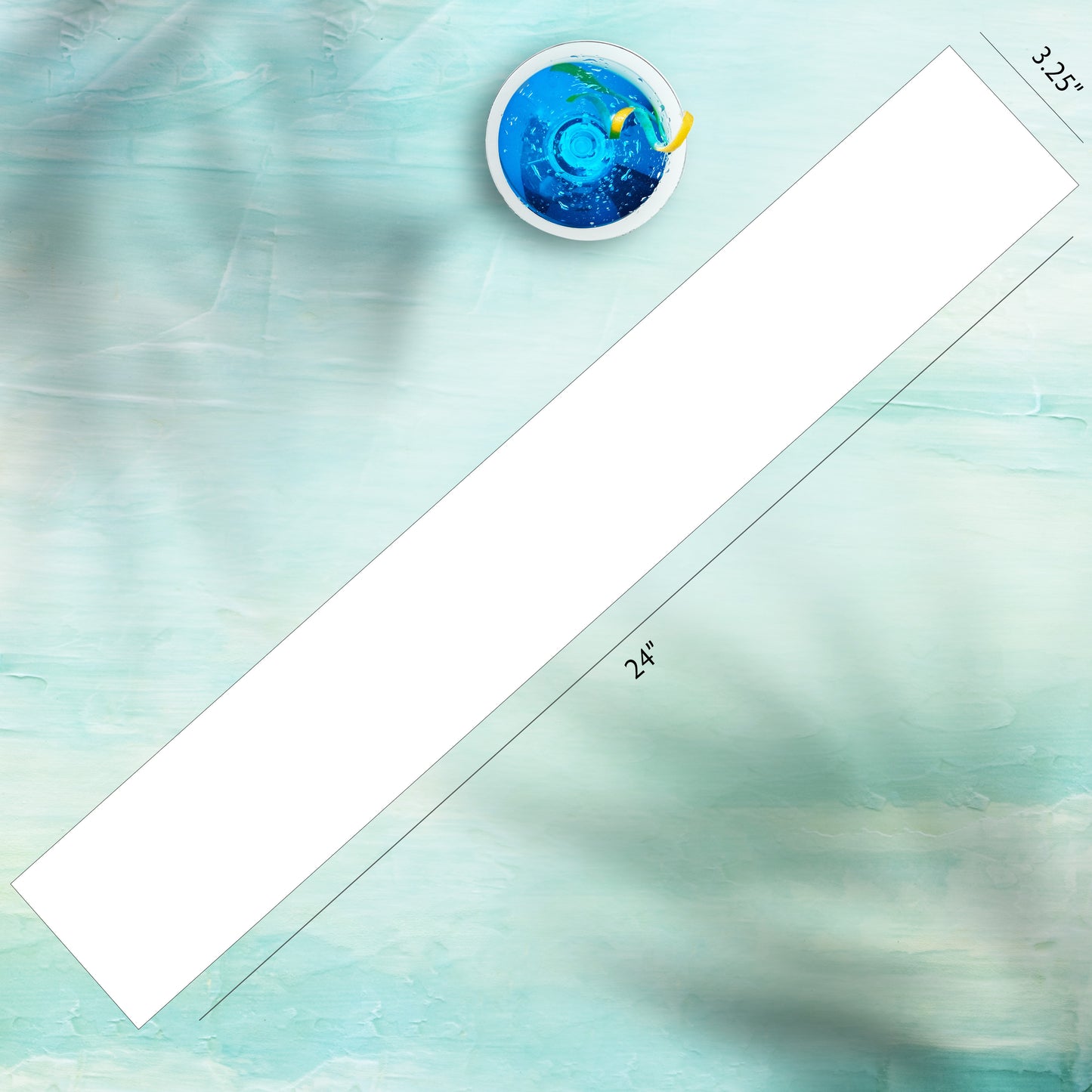 Crooked Palm Bar Mat - Grey