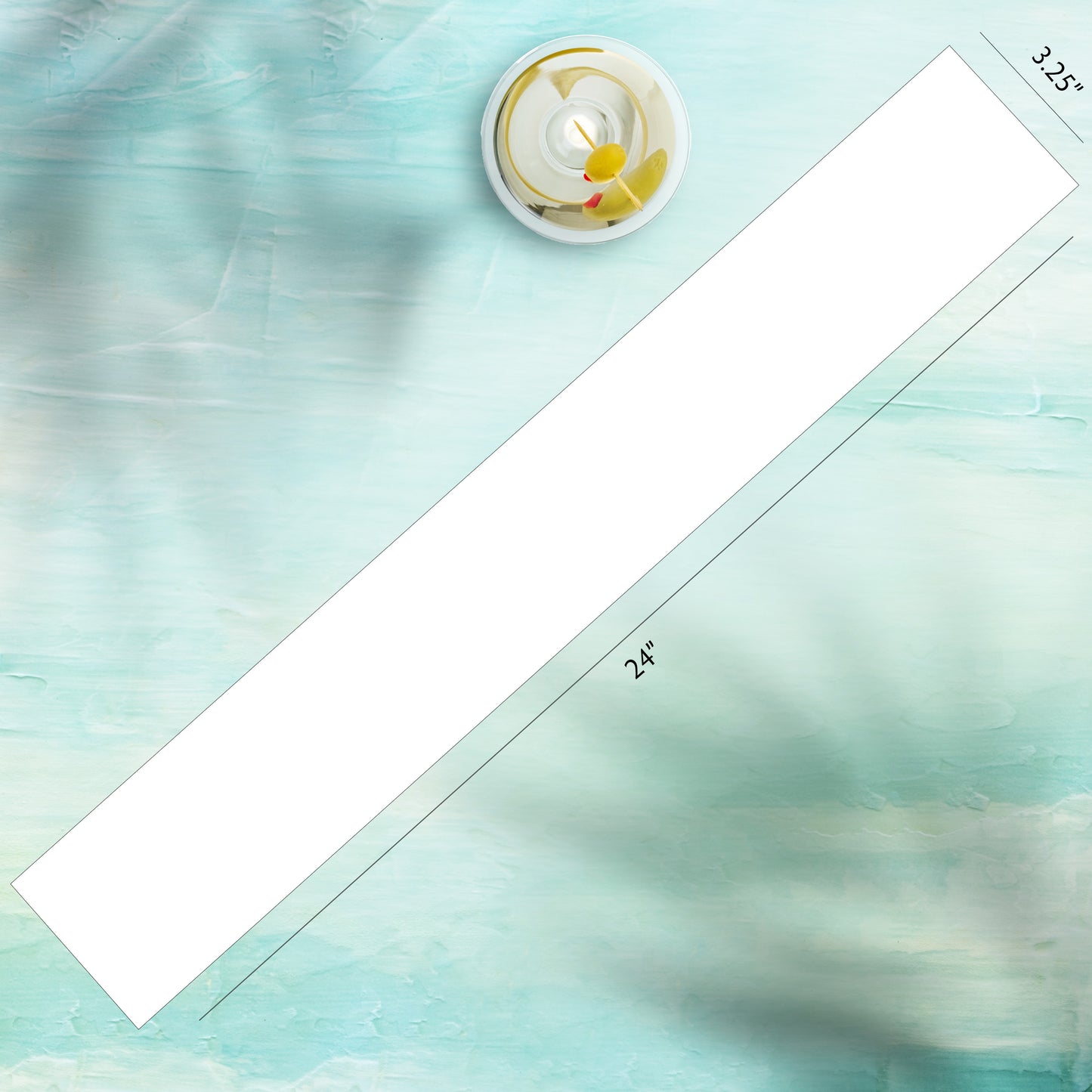 Crooked Palm Bar Mat - Navy