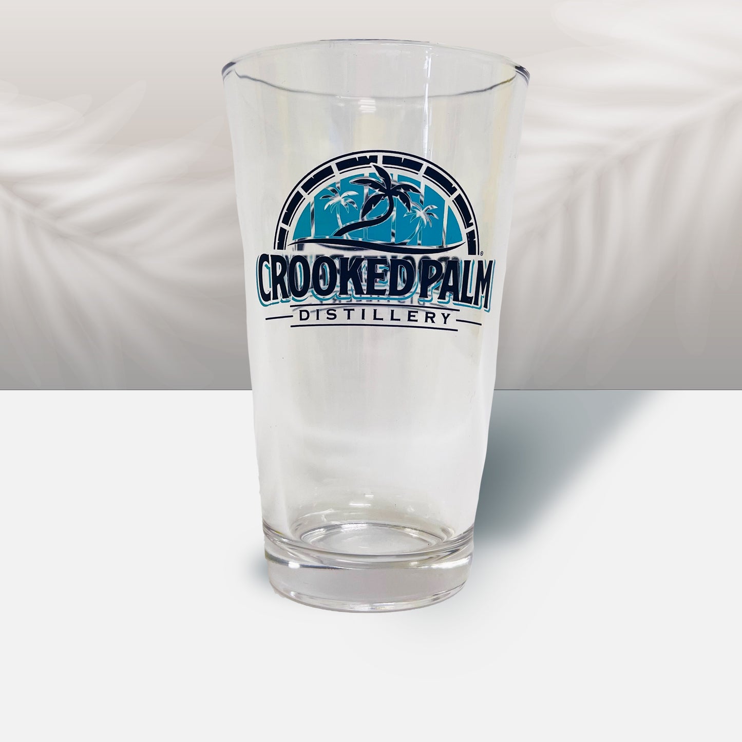 Crooked Palm Distillery 16oz Glass