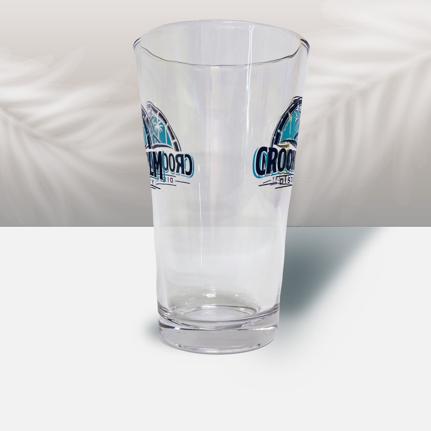 Crooked Palm Distillery 16oz Glass