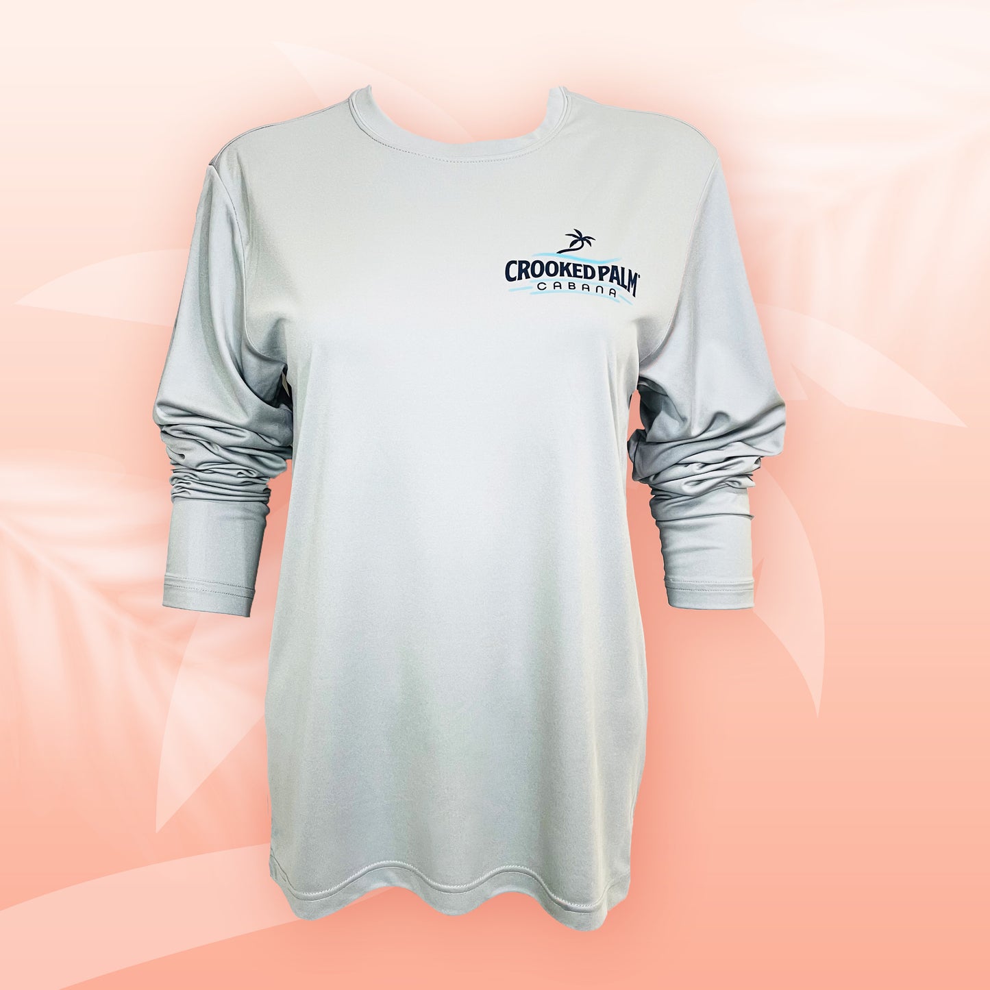 Crooked Palm LS Dry Fit - Tanned & Tipsy - Silver