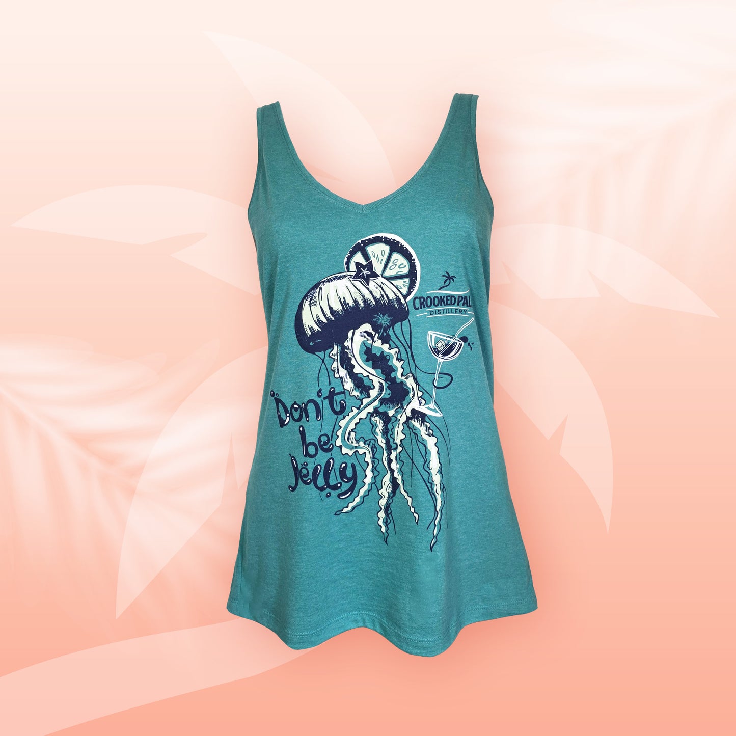 Crooked Palm Cabana - Ladies Tank - Don't Be Jelly