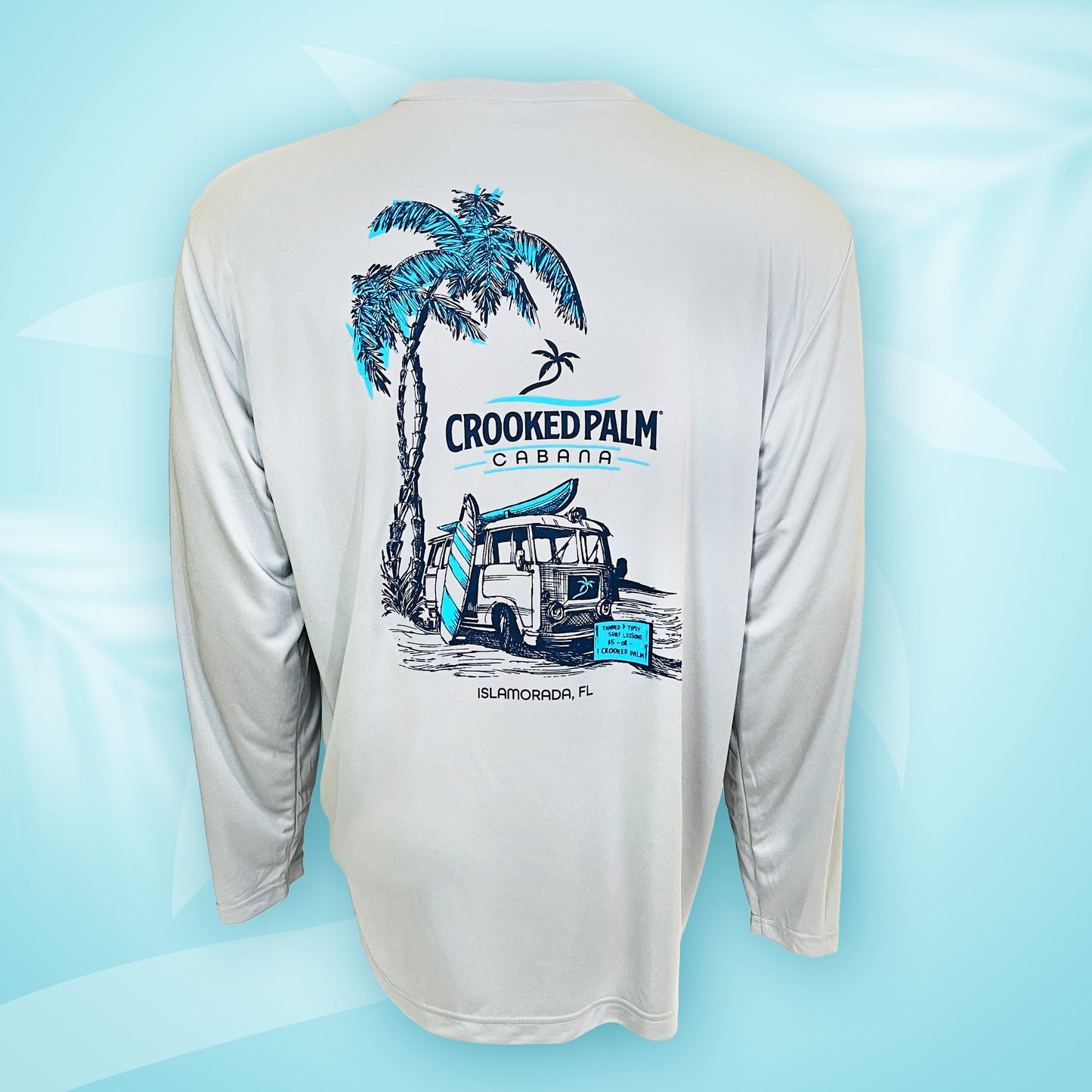 Crooked Palm LS Dry Fit - Tanned & Tipsy - Silver