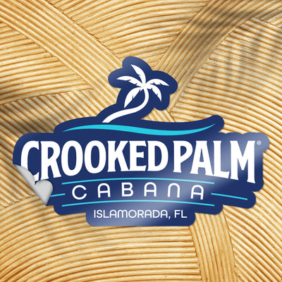 Sticker - Crooked Palm Logo - Navy - Large