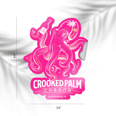 Sticker - Crooked Palm Octopus - Pink