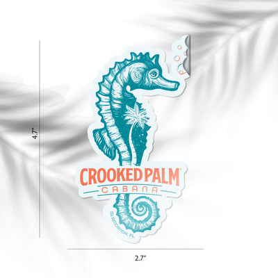 Sticker - Crooked Palm Seahorse - Blue
