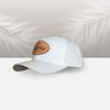 Crooked Palm Hat - White - Leather Patch