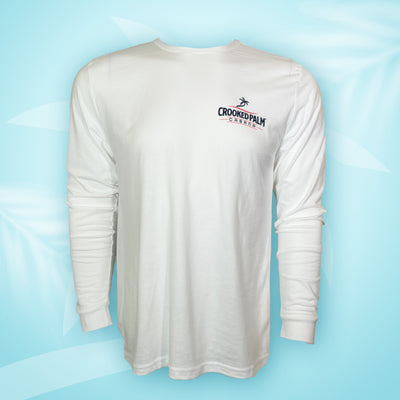 LS Tee Sippy Shark - White - Crooked Palm