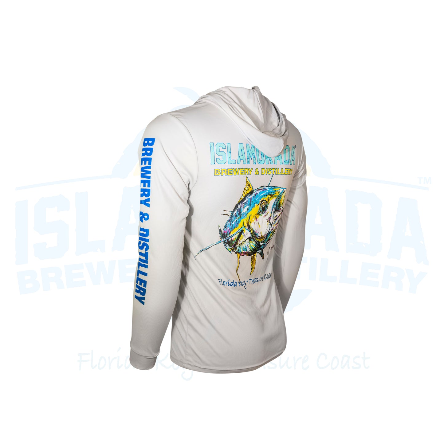 LS Hooded Dry Fit "Tuna" Silver