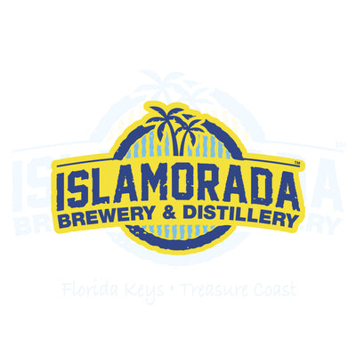 Islamorada Logo Sticker - Yellow Die Cut