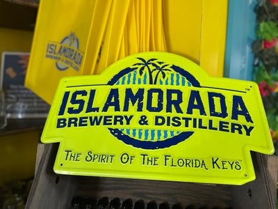 Metal Sign - Islamorada Brewery & Distillery Logo - Yellow