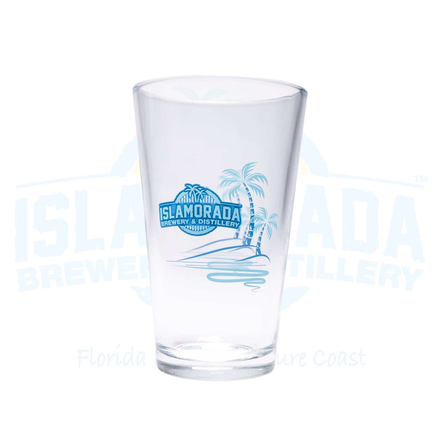 12oz Service Glass - Island Palms