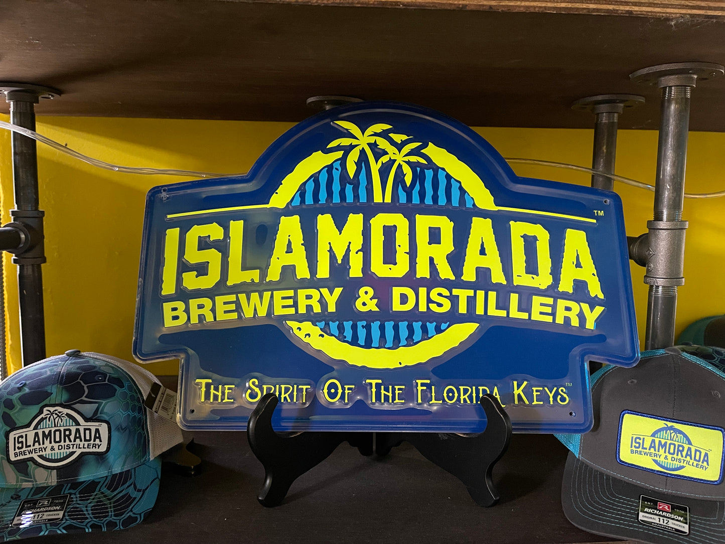 Metal Sign - Islamorada Brewery & Distillery Logo - Navy