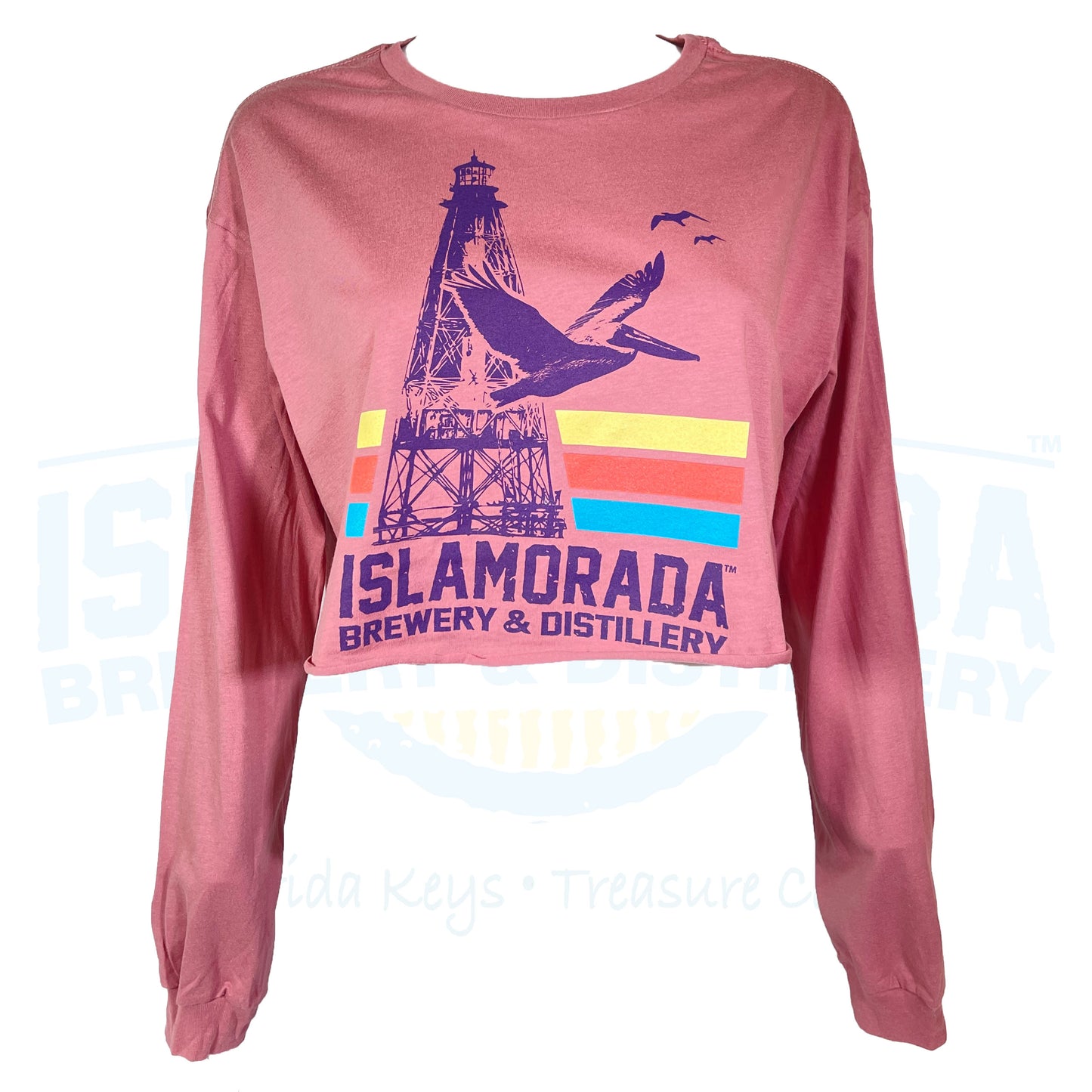 LS Tee Florida Dreamin' Lighthouse Mauve
