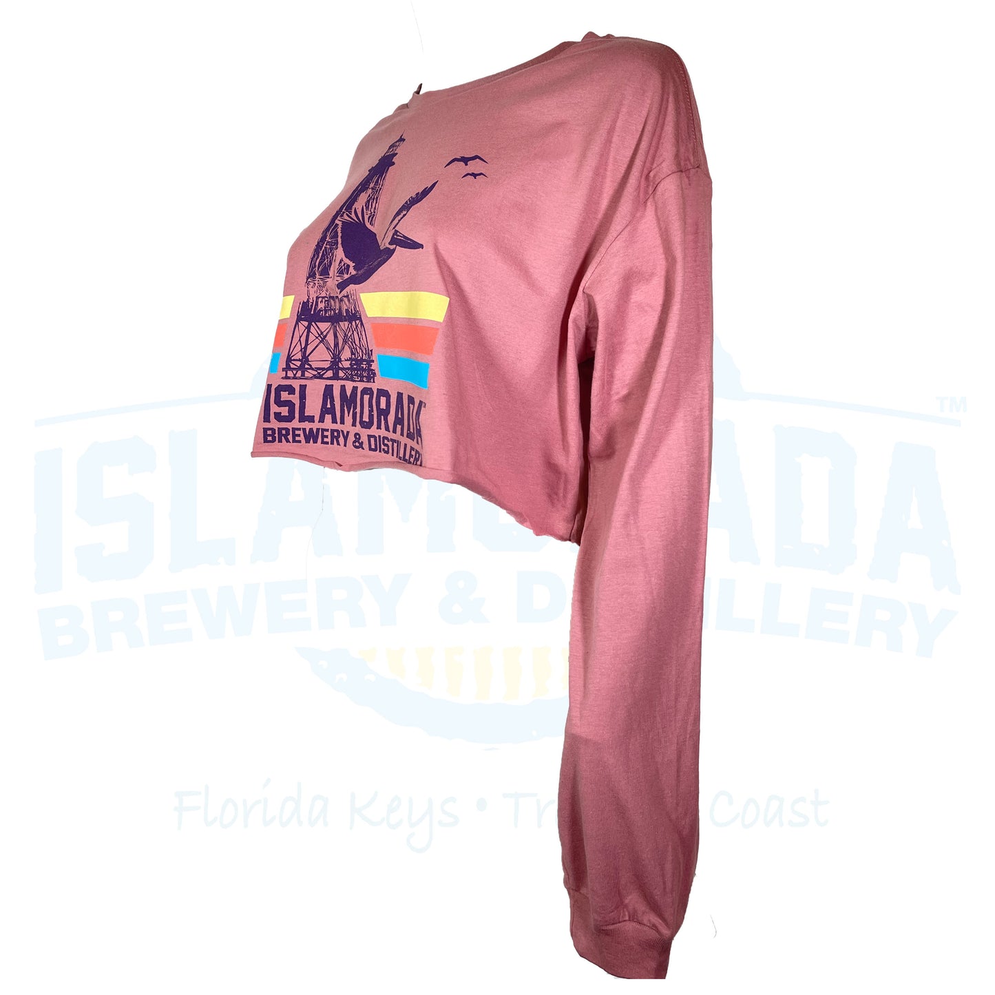 LS Tee Florida Dreamin' Lighthouse Mauve