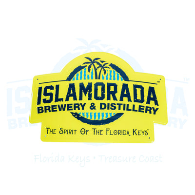 Metal Sign - Islamorada Brewery & Distillery Logo - Yellow