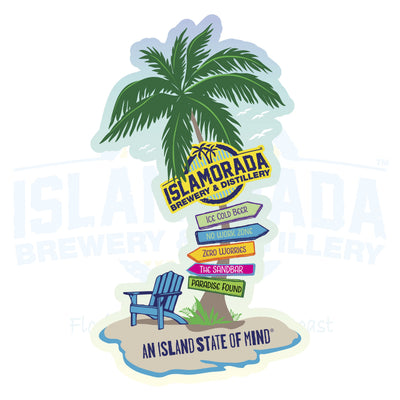 Metal Sign - Palm Tree Island Signs