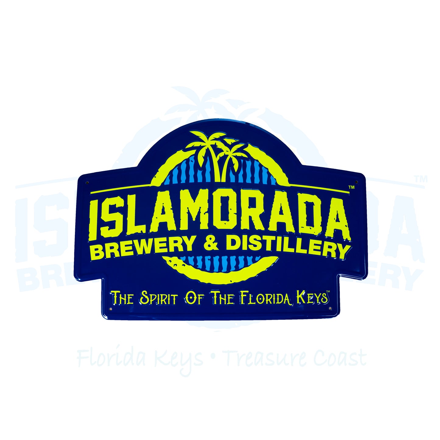 Metal Sign - Islamorada Brewery & Distillery Logo - Navy