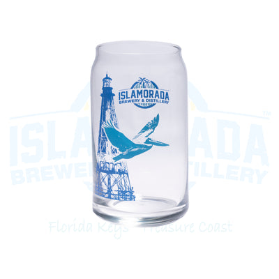 Beer Can Pint Glass  - Islamorada Lighthouse