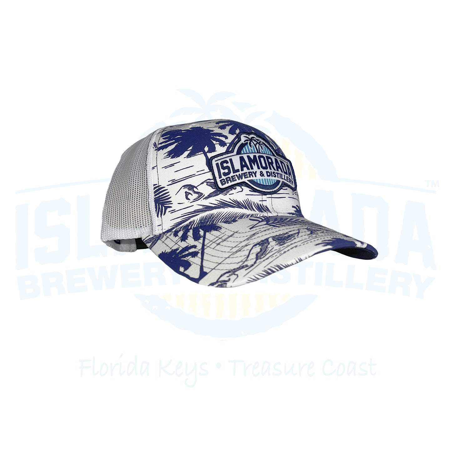 Trucker Hat Island Print Patch