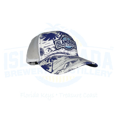 Trucker Hat Island Print Patch